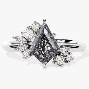 เครื่องประดับแหวนคลาสสิกสำหรับผู้หญิงเครื่องประดับเงินสไตล์ Boho 925เงินแท้สีดำอัญมณีแฮนด์เมดของขวัญสำหรับภรรยา - Product Image 1