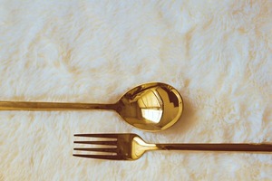 Modern Design Handmade Pure Brass Cutlery Kitchenware <b>Tabletop</b> Dinnerware Cutlery For Home Hotel Restaurant Wedding Party - Product Image 5