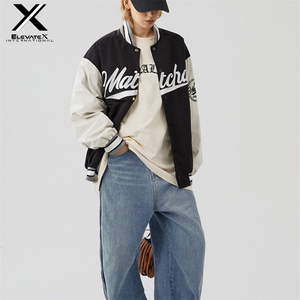 Women's 100% Polyester Varsity Jacket Waterproof Windproof <b>Quilted</b> Cotton Filling Custom Embroidery Printed Canvas Reversible - Product Image 2
