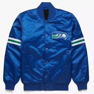 100% Polyester Custom Silk Satin Varsity Jackets Sports Basketball Embroidered Polyester Lined College Satin Jacket for Men - Product Image 1