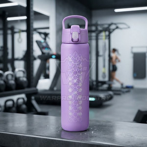 Bouteille de sport écologique personnalisée, en plastique durable, anti-fuite, isolation thermique, design ergonomique pour les athlètes, entraînement en salle de sport - Product Image 4