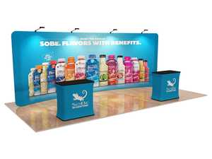 <strong>Custom</strong> Lightweight &amp; Portable Fabric <strong>Background</strong> Stand Modern <strong>Design</strong> Foldable for Indoor Outdoor Events Dye Sublimation Printing - Product Image 2