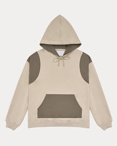 Sudadera gruesa y pesada en blanco con hombros caídos para hombre 500 460 400 GSM Logo personalizado French Terry Heavyweight Sudadera con capucha de gran tamaño - Product Image 5