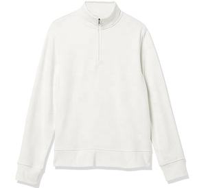 Sudadera con media cremallera Unisex Fleece Quarter-zip Pullover Hombres 1/4 Zip Stand Collar Sudadera con cremallera Sudadera con capucha - Product Image 3
