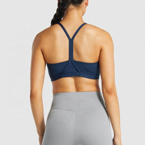Soutien-gorge de sport respirant en polaire pour femmes, nouveau soutien-gorge d'entraînement en maille imprimé en gros, design push-up creux au dos, course à pied - Product Image 6