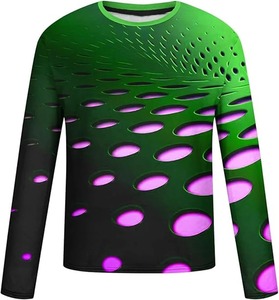 เสื้อยืดคอตตอนออกกำลังกายสำหรับผู้ชายใส่ในฤดูร้อนคอกลมผ้าถักลายสก๊อตระบายอากาศได้ดีพิมพ์ลาย - Product Image 4