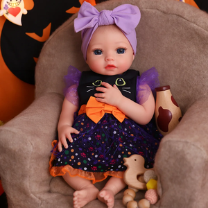 Babeside <span class=keywords><strong>Vente</strong></span> flash Poupée réaliste <span class=keywords><strong>reborn</strong></span> de 16 pouces pour Halloween, poupée en silicone de qualité supérieure, fille nourrisson, jouet doux pour boutique de cadeaux, <span class=keywords><strong>vente</strong></span> en gros - Product Image 2