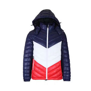 แจ็กเก็ตแบบสวมคอปกตั้งของผู้ชายเสื้อโค้ทฤดูหนาวกันลมกันน้ำปักโลโก้สำหรับชุดทีมกลางแจ้ง - Product Image 1