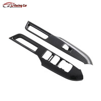 Kit d'intérieur de voiture en ABS aspect carbone, capuchons de protection pour interrupteur de lève-vitre pour Ford Mustang Ecoboost GTD Shelby Super Snake S650 2024+