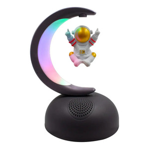 Bluetooth <b>Speaker</b> with <b>LED</b> Lights, Rechargeable FM Radio, Astronaut Design - Assorted Colors - Product Image 1