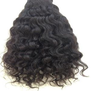 100% <b>Cheap</b> Natural Black Color Vendor 6*6 Closure Wavy Indian Temple Human Hair <b>Extensions</b> - Product Image 3