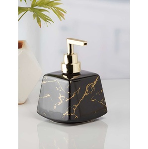 Distributeur de savon liquide en marbre blanc et laiton distributeur de shampoing pour la maison et les hôtels accessoires de salle de bain - Product Image 6