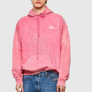 Bases de lavage à l'acide à capuche de haute qualité pour hommes à séchage rapide respirant décontracté sweats à capuche d'hiver avec impression de logo personnalisé - Product Image 6