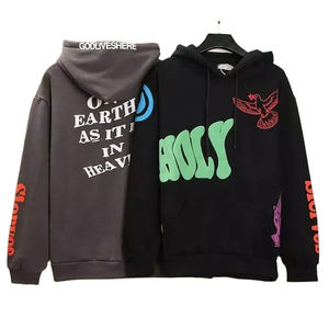 Top Design de haute qualité poids lourd épais bouffée impression sweats à capuche tissu de coton élégant bouffée impression sweats à capuche pour hommes à vendre - Product Image 4