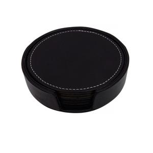 Wholesale Set of 4 pcs High Quality PU Leather Coasters Creative Luxury Square Cup <b>Mats</b>/Pads for Home/Office/Kitchen/<b>Bar</b> Use - Product Image 2