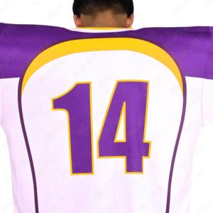 Blaze Fight Wear Alta calidad CustomIce Hockey Jersey O-cuello Manga completa Formal Microfibra Diseño de punto Camisetas para hombres - Product Image 4