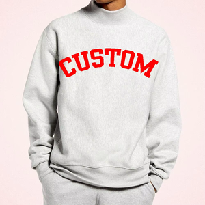 Ensemble de sweatshirts longs en coton molletonné personnalisé pour femmes de haute qualité avec broderie Boxy col rond automne hiver - Product Image 6