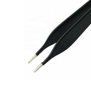 Fórceps europeos Adison de calidad superior, instrumentos quirúrgicos manuales, BIPOLAR no magnético, punta de acero de 13cm y 23cm y puntas plateadas - Product Image 3