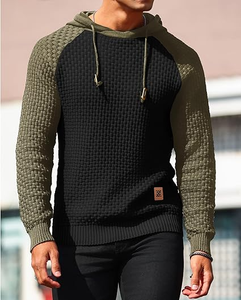 เสื้อฮู้ดดี้พิมพ์ลายนูนคุณภาพสูง ผ้าหนา สไตล์สตรีทแวร์ ผ้าฝ้าย 100% ทรงโอเวอร์ไซส์ สำหรับผู้ชาย ลายพิมพ์นูน 3 มิติ - Product Image 4