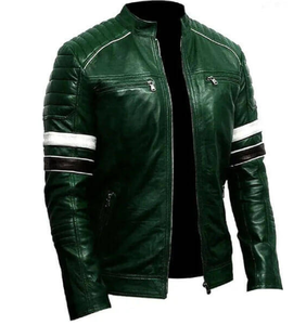 Blouson de motard en cuir personnalisé pour hommes parfait pour l'hiver conçu pour le confort de style de luxe aventureux pour les motocyclistes hommes - Product Image 6