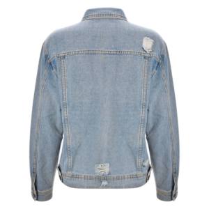 Veste en jean bleu de haute compression pour femmes, vêtements longs cintrés à coupe ajustée XL pour dames et filles, fabricant direct d'usine OEM - Product Image 2