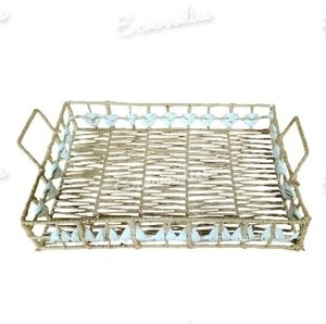 ถาดเสิร์ฟอาหารแบบคลาสสิกสำหรับบ้านโรงแรมและภัตตาคารถาดเสิร์ฟอาหารดีไซน์ทันสมัยถาดเสิร์ฟอาหารปอกระเจาทรงสี่เหลี่ยมผืนผ้า - Product Image 5