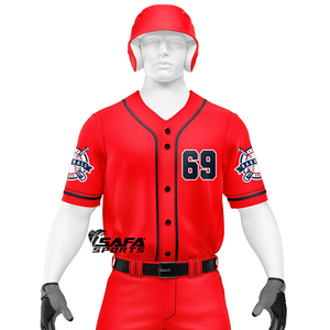 Conjunto de Uniforme de Béisbol Personalizado de Secado Rápido y Transpirable, Jersey y Pantalones de Béisbol de Poliéster - Product Image 1
