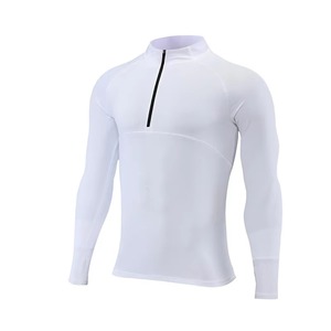 Haut à manches longues personnalisé pour hommes, chemise de course à Offre Spéciale, entraînement, entraînement, demi-fermeture éclair, séchage rapide, nouveaux hauts actifs - Product Image 6