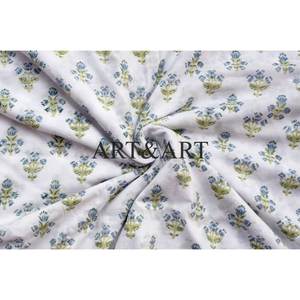 Telas de Algodón Estampadas a Mano Hechas a Medida, Estampados Tradicionales Indios, Alta Calidad, para Todas las Temporadas, Decoración del Hogar - Product Image 5