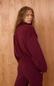 Ensemble de survêtement vintage uni d'hiver tendance, sweat-shirt et pantalon unisexe, vêtements de sport décontractés, streetwear, tenue de sport, molleton - Product Image 4