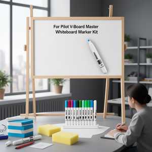 For Pilot V-<b>Board</b> Master Whiteboard <b>Marker</b> Kit 5080KIT with Pen Holder and Sponge - Product Image 3