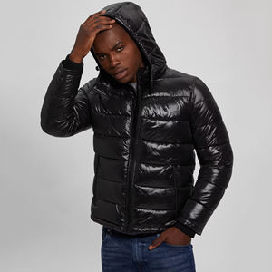 Chaqueta acolchada hecha a medida para hombre, último diseño con cuello con capucha de tela ligera, mangas completas lavables para chaqueta de invierno para hombre - Product Image 5