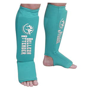 Protège-tibia en coton blanc avec protège-cou de karaté élastique Protège-jambes et chauffe-jambes efficaces pour l'entraînement de karaté de protection - Product Image 2