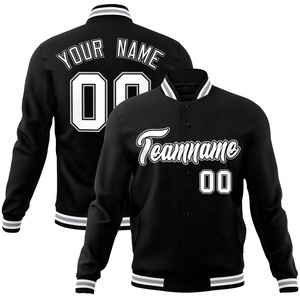 Customize Wholesale Mens Blank Winter Coats Letterman Team <b>Plain</b> <b>Varsity</b> Plus Size <b>Jackets</b> Front Custom Printed Designs for - Product Image 1