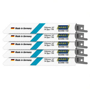 Juego de 5 Cuchillas Flexibles para Sierra Recíproca Hazet para Acero y Metales No Ferrosos de 2-8 mm - Product Image 2