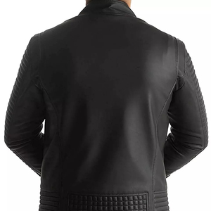 Chaqueta de cuero de gamuza hecha a medida para hombre con diseño de logotipo personalizado ideal para otoño Streetwear y trajes en capas OEM - Product Image 4