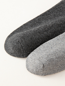 Calcetines de Vestir de Invierno para Hombre de Alta Calidad, Último Diseño, Logotipo Personalizado, Blancos y Negros, de Spandex, Algodón y Nailon, Tejidos - Product Image 5