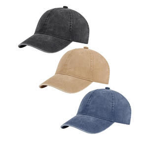 Casquettes de baseball réglables en coton lavé vintage pour hommes et femmes Chapeau classique uni à bas prix - Product Image 2