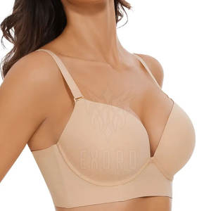 Sujetador acolchado elegante sin costuras con textura suave Ligero y características de talla grande para trajes de moda para todos los días - Product Image 4