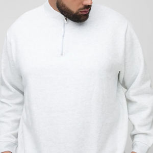 High Quality Custom Men's Oversized Zipper-Up Pullover Thick Winter Wear Loose Fit 100% Cotton OEM Embroidered <b>Hoodies</b> - Product Image 2