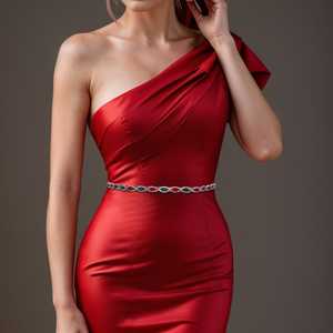 Bridella BS189 Wine Rhinestone Adjustable Fit Bridal <b>Belt</b> for <b>Weddings</b> & Formal Events - Product Image 2