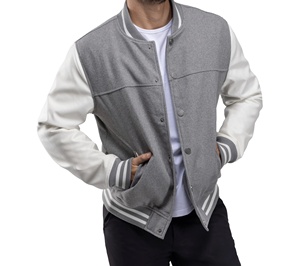 Premium quality Fashion Men Solid Varsity Jacket Reversible Waterproof Windproof Breathable Turn-<b>down</b> Collar Autumn 100% Heated - Product Image 2