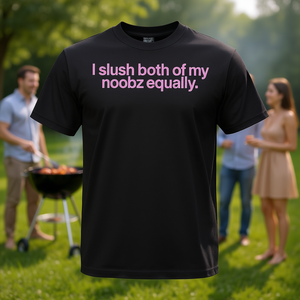 T-shirt promozionale Both My Noobz Equally I Slushy - Product Image 3