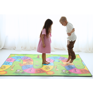 Tapis de jeu simple face 100x140x0,8 cm XPE pour bébé, en mousse non toxique imperméable, enroulable, pour la récréation. - Product Image 3