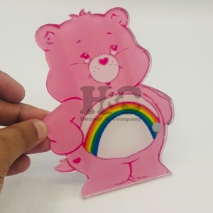 Nouvel outil de beauté pour extensions de cils en forme de cœur en peluche rose bébé, tuiles à cils faites à la main en vison, logo magnétique, acrylique durable - Product Image 4