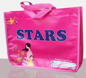 Sac à main en toile polypropylène non tissée avec logo personnalisé découpé pour le shopping, le voyage ou l'utilisation de cadeaux - Product Image 2