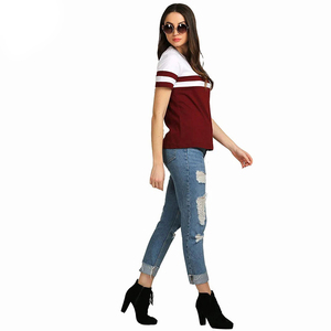 Dernier style femmes t-shirts femmes légers t-shirts Pakistan fabriqué grande taille femmes t-shirts à vendre 2025 - Product Image 3