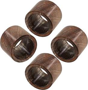 Ronds de serviette en bois élégants, de haute qualité, écologiques, durables, design moderne et luxueux pour mariage, décoration intérieure, articles de fête, prix abordable - Product Image 2