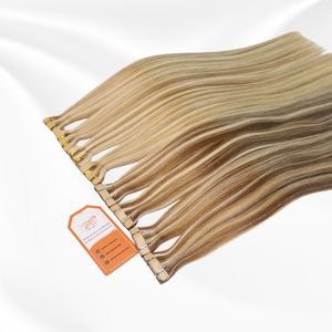 Tape In Human Hair <b>Extensions</b> Vietnamese Remy <b>Micro</b>-Link Straight Double Raw Vietnamese Hair - Product Image 1