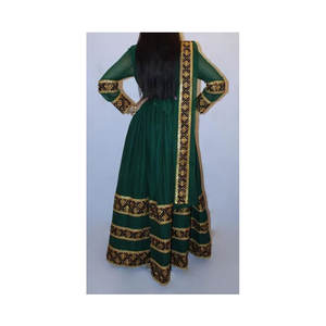 สุภาพสตรีแฟชั่นอัฟกานิสถานผู้หญิงชุดแขนยาวที่สวยงามสีม่วงแบบดั้งเดิมอัฟกานิสถานชุดสำหรับขาย - Product Image 4